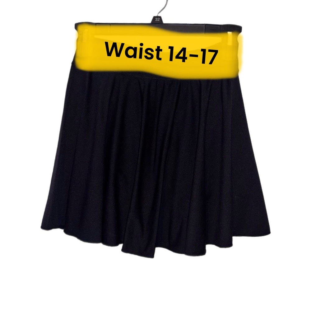 OQQ Black Pleated Skort NWOT - Picture 3 of 6